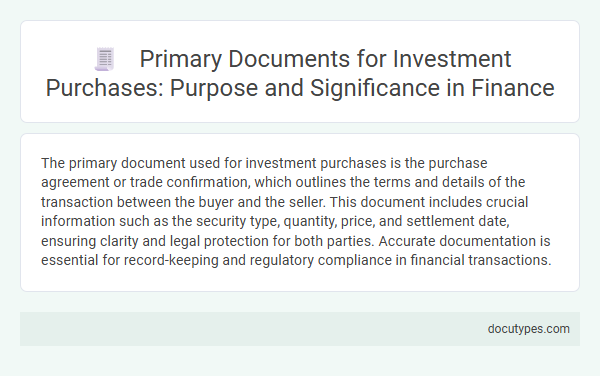 Primary Documents for Investment Purchases: Purpose and Significance in Finance