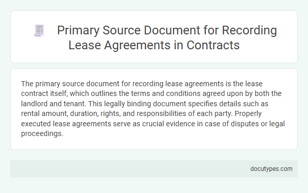 Primary Source Document for Recording Lease Agreements in Contracts