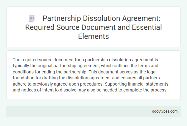 Partnership Dissolution Agreement: Required Source Document and Essential Elements