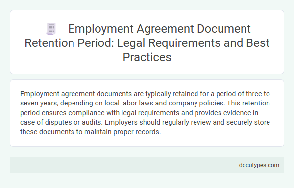 Employment Agreement Document Retention Period: Legal Requirements and Best Practices