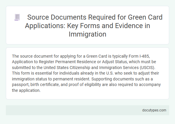 Source Documents Required for Green Card Applications: Key Forms and Evidence in Immigration