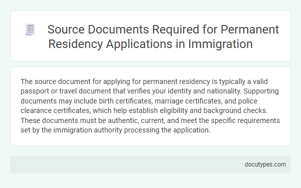 Source Documents Required for Permanent Residency Applications in Immigration