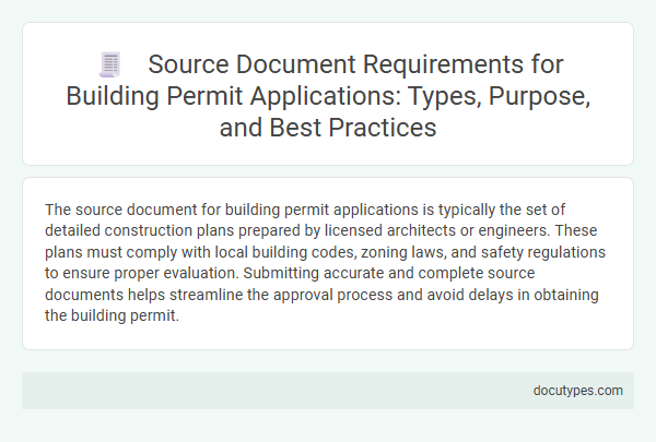 Source Document Requirements for Building Permit Applications: Types, Purpose, and Best Practices