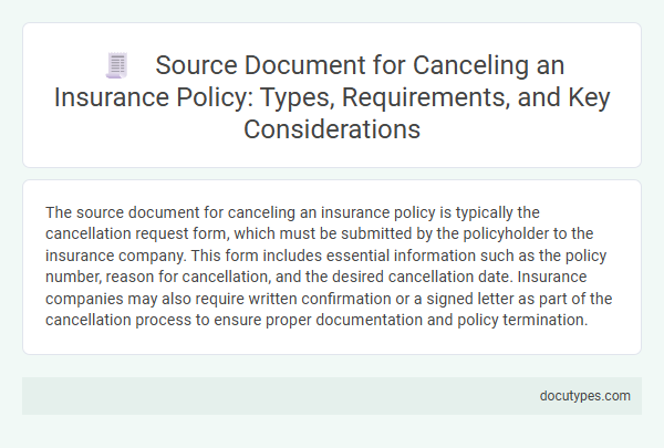 Source Document for Canceling an Insurance Policy: Types, Requirements, and Key Considerations