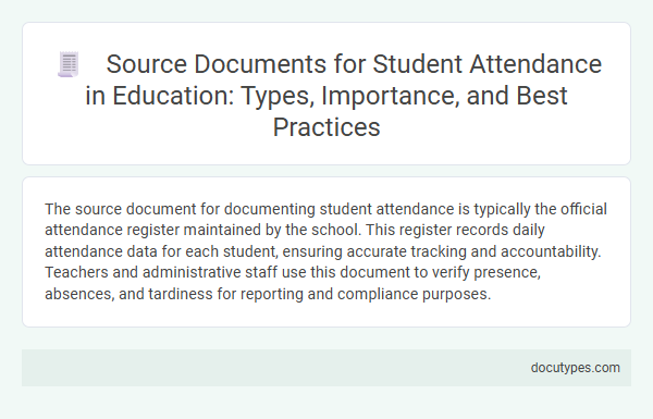 Source Documents for Student Attendance in Education: Types, Importance, and Best Practices