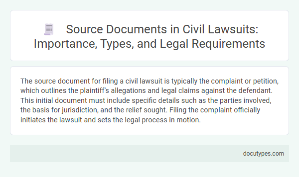 Source Documents in Civil Lawsuits: Importance, Types, and Legal Requirements