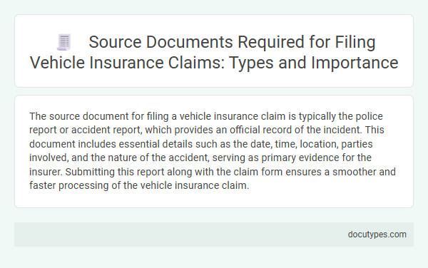 Source Documents Required for Filing Vehicle Insurance Claims: Types and Importance