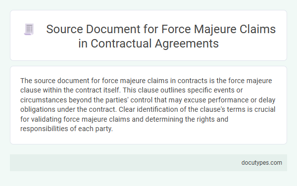 Source Document for Force Majeure Claims in Contractual Agreements