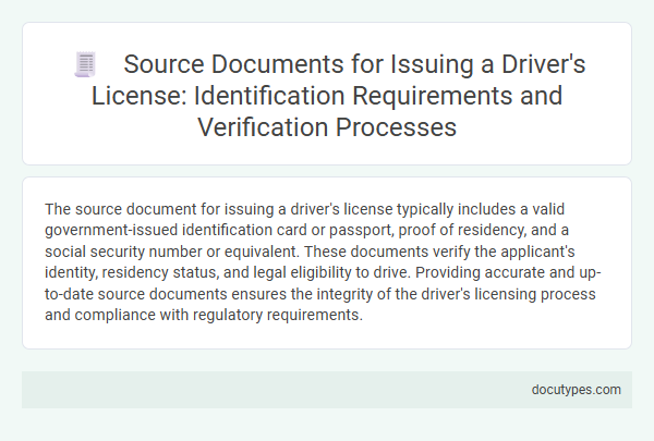 Source Documents for Issuing a Driver's License: Identification Requirements and Verification Processes