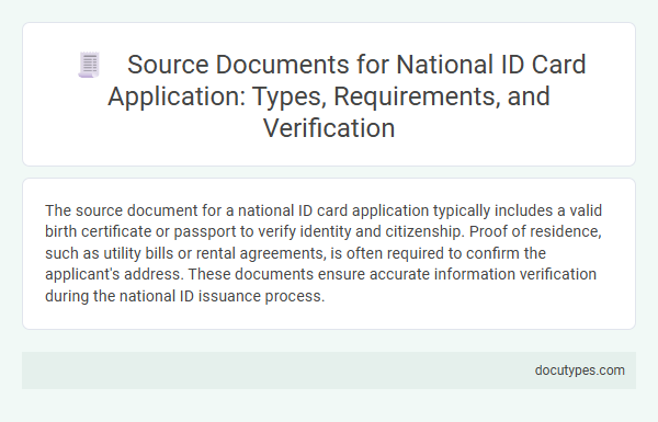 Source Documents for National ID Card Application: Types, Requirements, and Verification