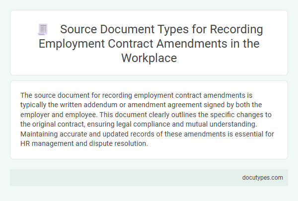 Source Document Types for Recording Employment Contract Amendments in the Workplace