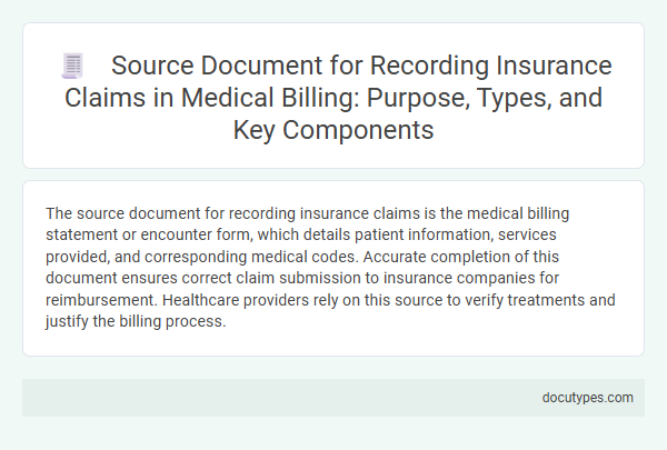 Source Document for Recording Insurance Claims in Medical Billing: Purpose, Types, and Key Components