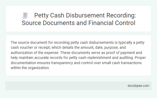 Petty Cash Disbursement Recording: Source Documents and Financial Control