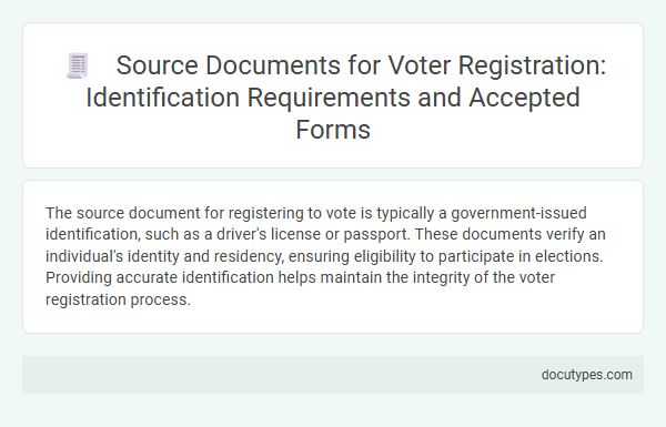 Source Documents for Voter Registration: Identification Requirements and Accepted Forms