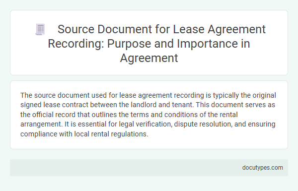 Source Document for Lease Agreement Recording: Purpose and Importance in Agreement