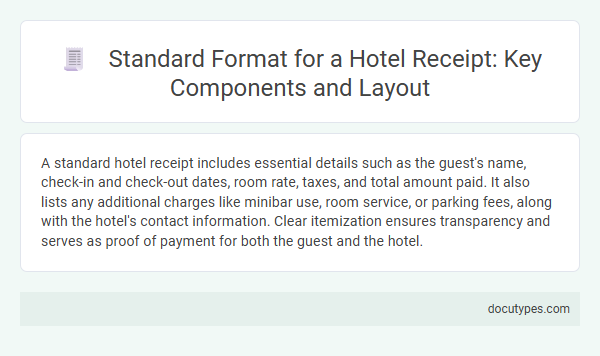 Standard Format for a Hotel Receipt: Key Components and Layout