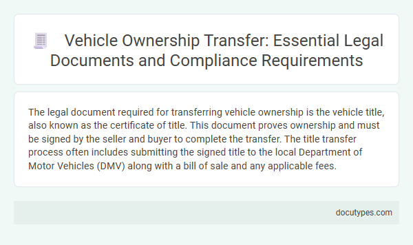 Vehicle Ownership Transfer: Essential Legal Documents and Compliance Requirements