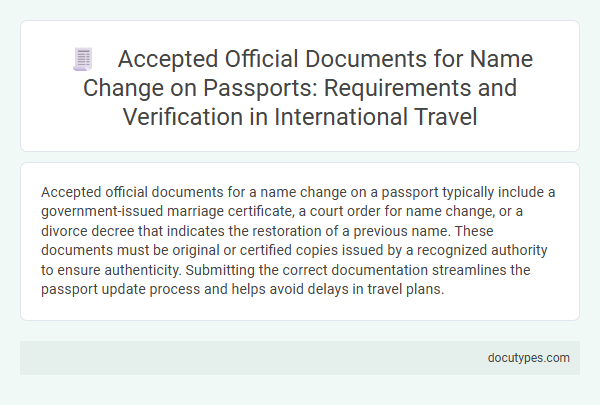 Accepted Official Documents for Name Change on Passports: Requirements and Verification in International Travel