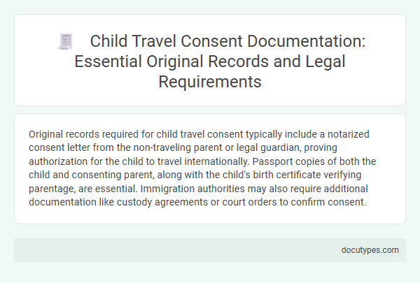 Child Travel Consent Documentation: Essential Original Records and Legal Requirements