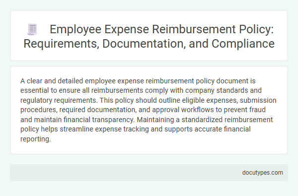 Employee Expense Reimbursement Policy: Requirements, Documentation, and Compliance