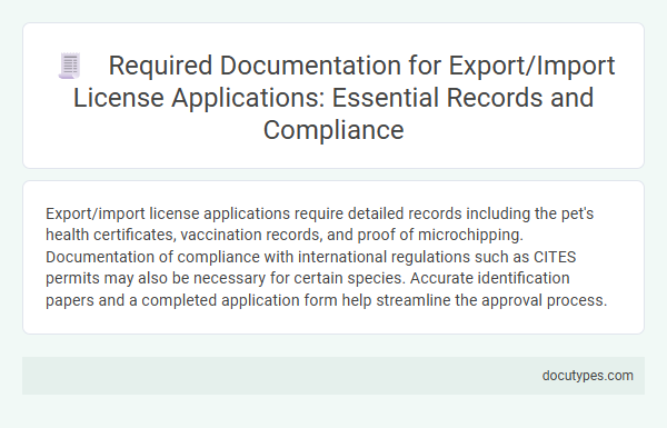 Required Documentation for Export/Import License Applications: Essential Records and Compliance