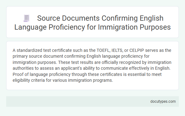 Source Documents Confirming English Language Proficiency for Immigration Purposes