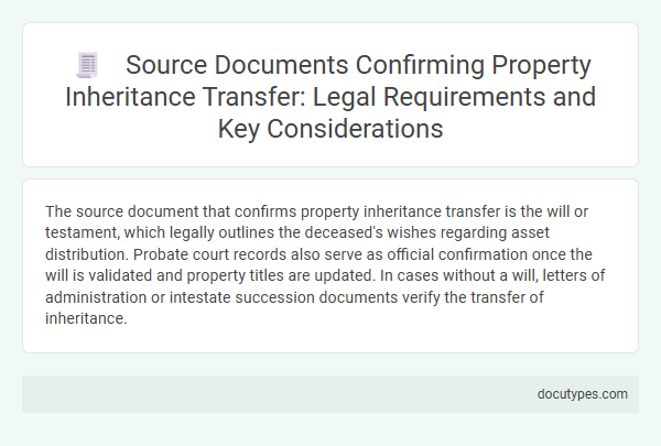 Source Documents Confirming Property Inheritance Transfer: Legal Requirements and Key Considerations