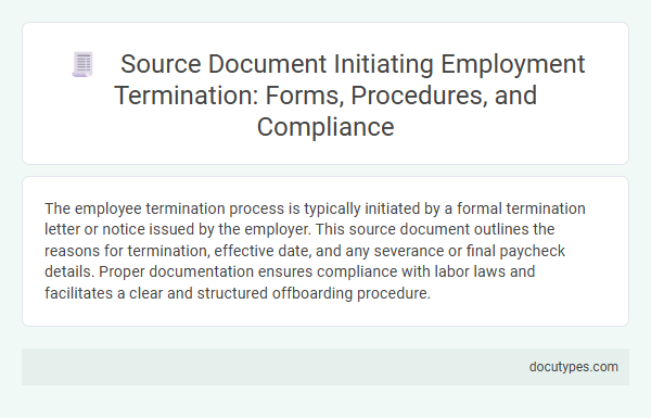 Source Document Initiating Employment Termination: Forms, Procedures, and Compliance