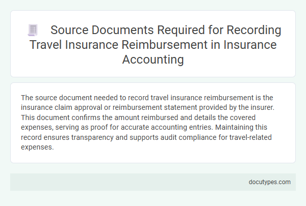Source Documents Required for Recording Travel Insurance Reimbursement in Insurance Accounting