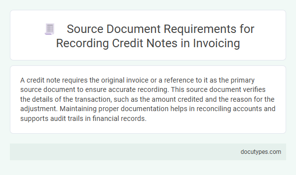 Source Document Requirements for Recording Credit Notes in Invoicing