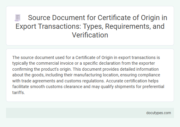 Source Document for Certificate of Origin in Export Transactions: Types, Requirements, and Verification