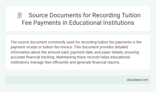 Source Documents for Recording Tuition Fee Payments in Educational Institutions