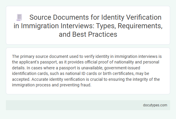 Source Documents for Identity Verification in Immigration Interviews: Types, Requirements, and Best Practices