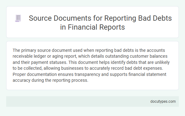 Source Documents for Reporting Bad Debts in Financial Reports