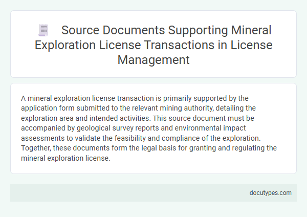 Source Documents Supporting Mineral Exploration License Transactions in License Management