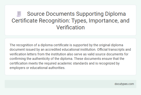Source Documents Supporting Diploma Certificate Recognition: Types, Importance, and Verification