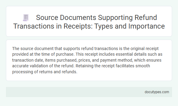 Source Documents Supporting Refund Transactions in Receipts: Types and Importance