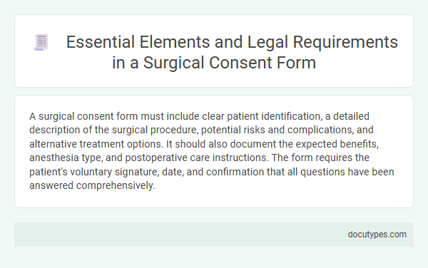 Essential Elements and Legal Requirements in a Surgical Consent Form