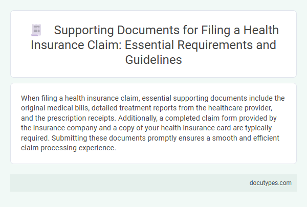 Supporting Documents for Filing a Health Insurance Claim: Essential Requirements and Guidelines