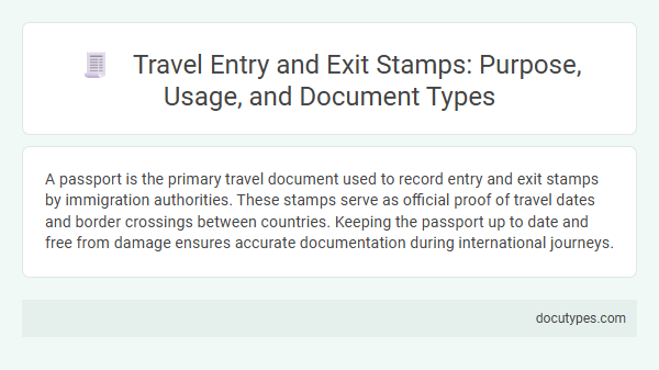 Travel Entry and Exit Stamps: Purpose, Usage, and Document Types