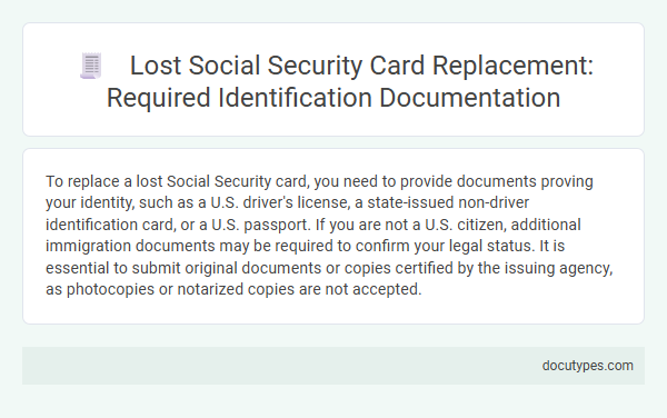 Lost Social Security Card Replacement: Required Identification Documentation