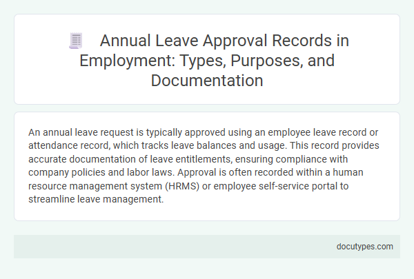 Annual Leave Approval Records in Employment: Types, Purposes, and Documentation