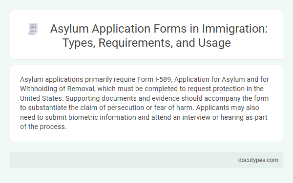 Asylum Application Forms in Immigration: Types, Requirements, and Usage