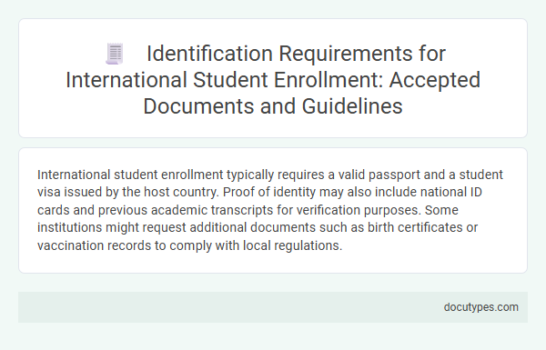 Identification Requirements for International Student Enrollment: Accepted Documents and Guidelines