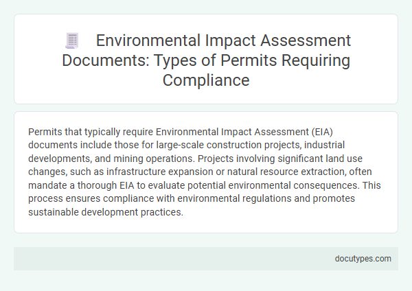 Environmental Impact Assessment Documents: Types of Permits Requiring Compliance