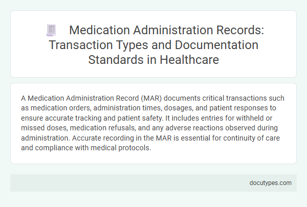 Medication Administration Records: Transaction Types and Documentation Standards in Healthcare