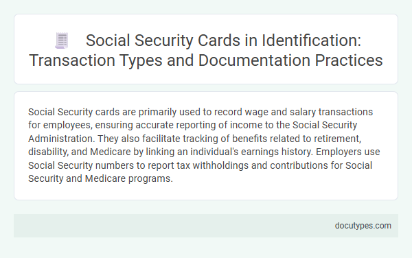 Social Security Cards in Identification: Transaction Types and Documentation Practices