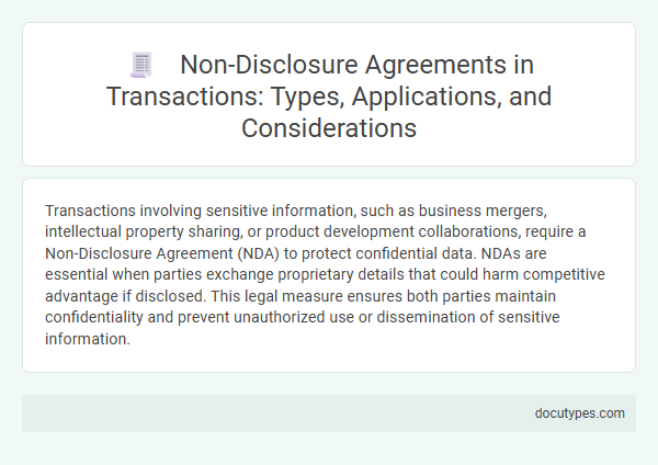 Non-Disclosure Agreements in Transactions: Types, Applications, and Considerations