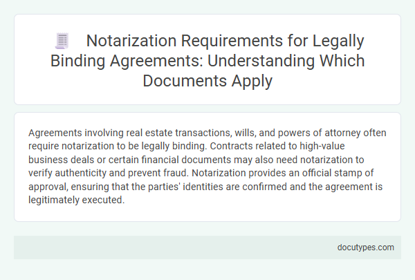 Notarization Requirements for Legally Binding Agreements: Understanding Which Documents Apply