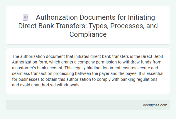 Authorization Documents for Initiating Direct Bank Transfers: Types, Processes, and Compliance